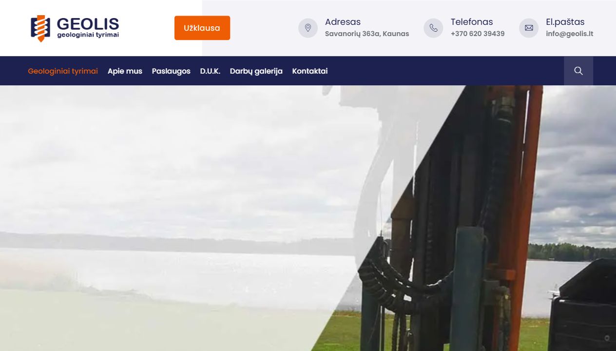 Geolis.lt – Pirmasis puslapis