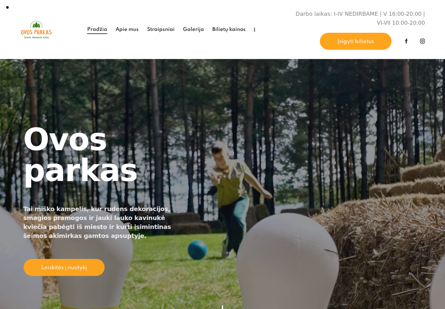OvosParkas.lt – Atnaujintas pirmasis puslapis
