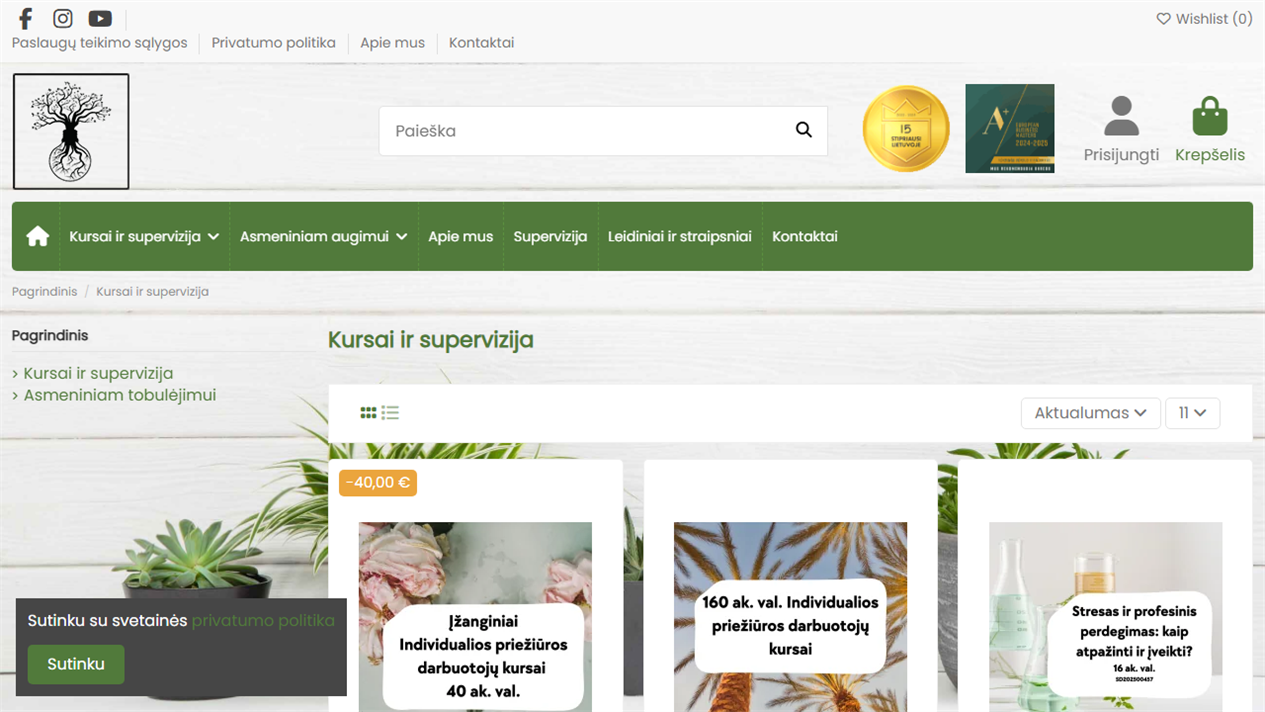 Patirtysiridejos.lt – Pirmasis puslapis