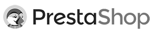 prestashop logo grey