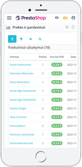 internetinių parduotuvių kūrimas