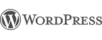 wordpress logo gray